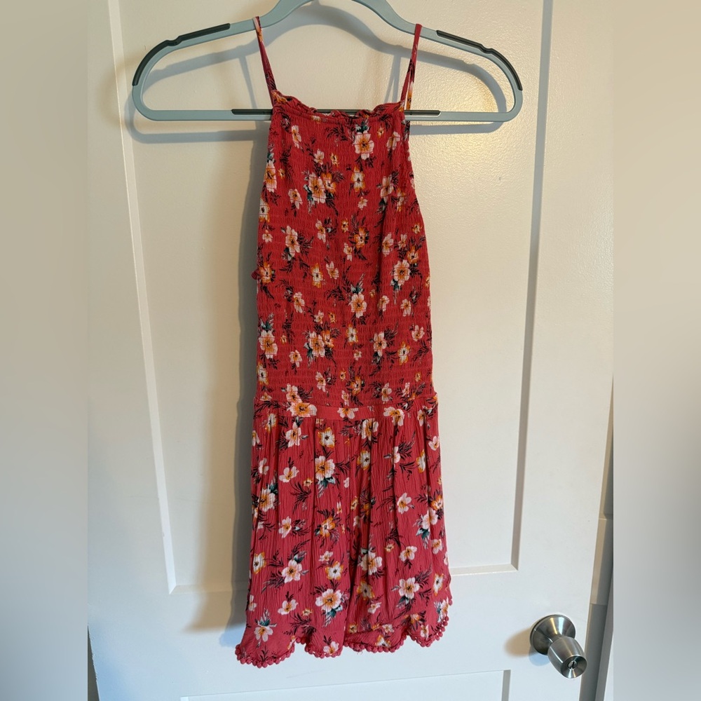 American Eagle Outfitters Pink Floral Print Romper
